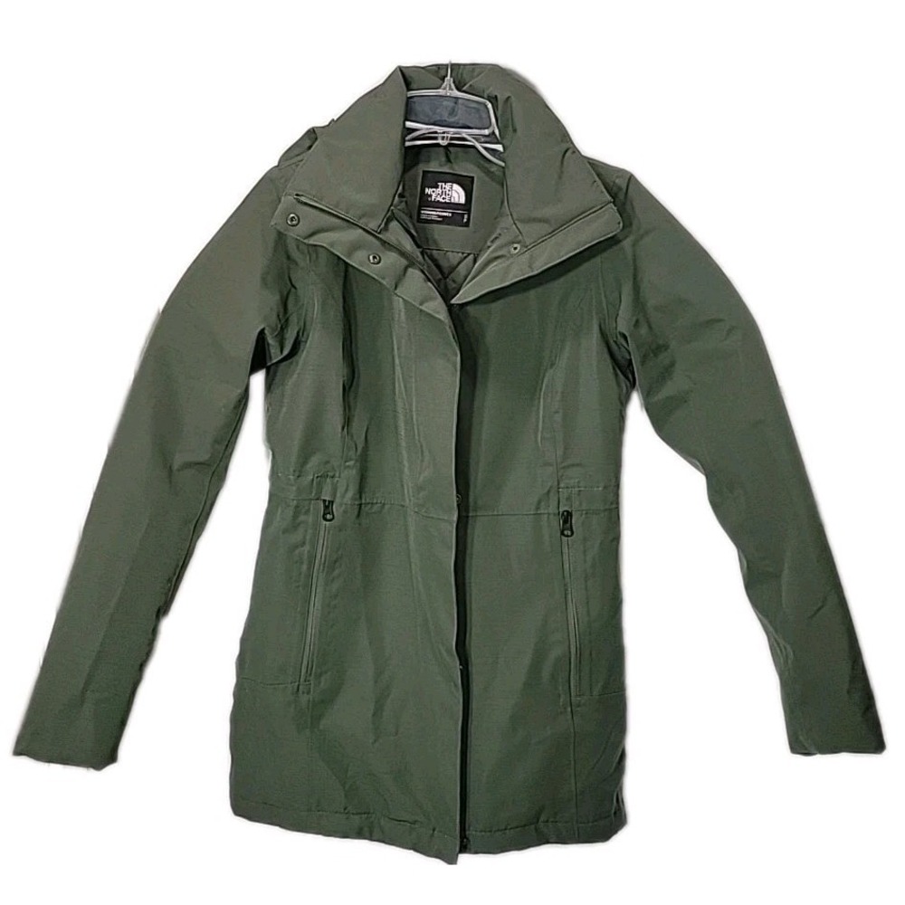 The North Face Women's Ancha Green Insulated Parka Jacket Full‎ Zip Size S P